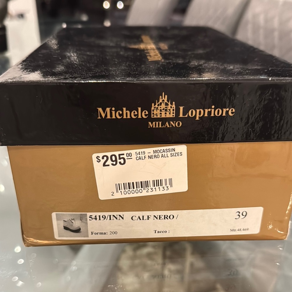 Michele Lopriore Black Calfskin Leather Shoes (New in Box)